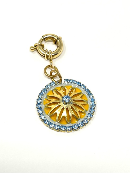Anthropologie Jewelry - New Anthropologie x Tova Blue Enamel Gold Charm